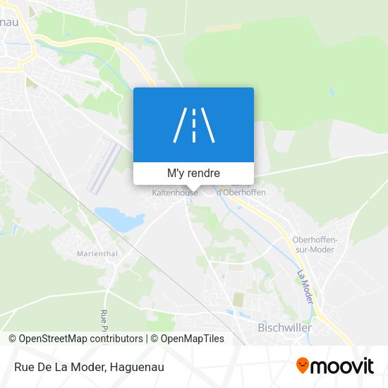 Rue De La Moder plan