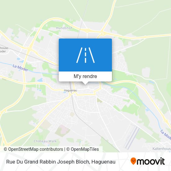 Rue Du Grand Rabbin Joseph Bloch plan