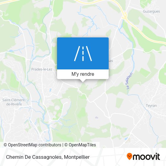Chemin De Cassagnoles plan