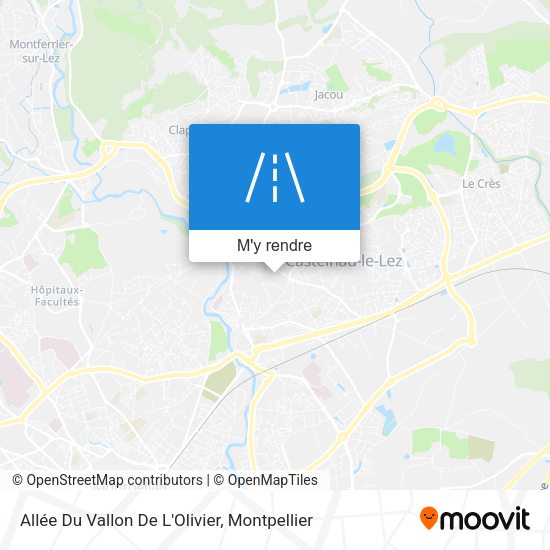 Allée Du Vallon De L'Olivier plan