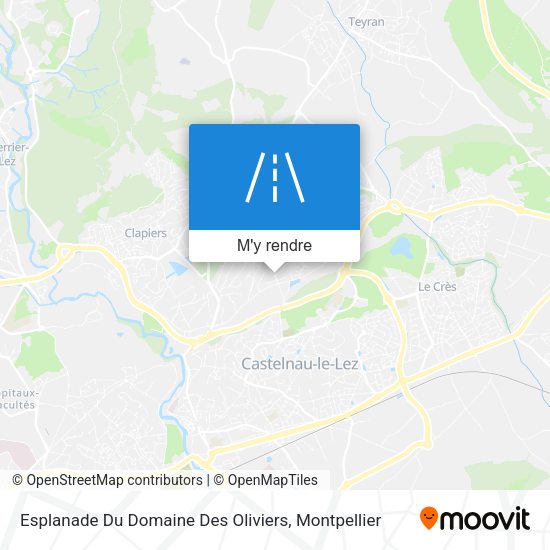 Esplanade Du Domaine Des Oliviers plan
