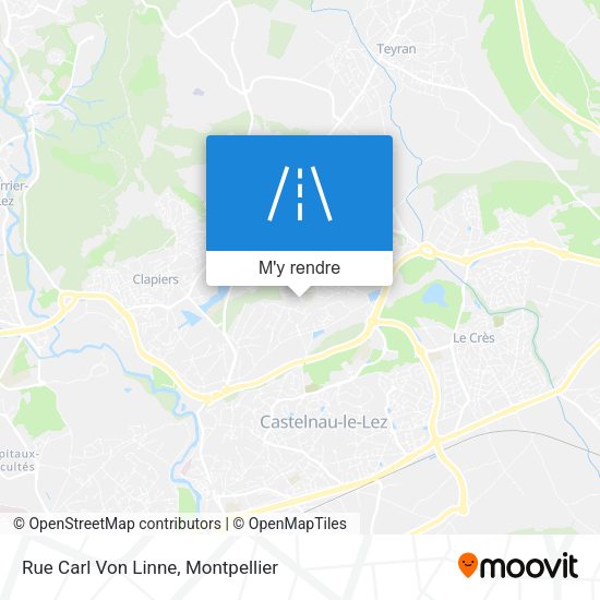 Rue Carl Von Linne plan