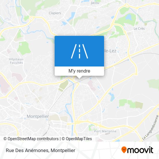 Rue Des Anémones plan