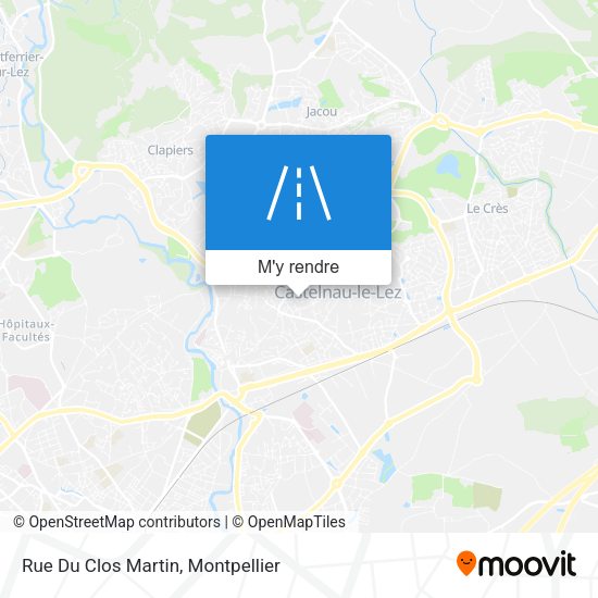 Rue Du Clos Martin plan