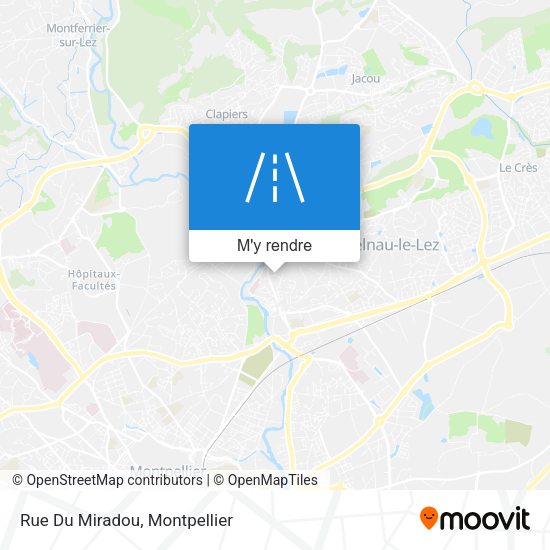 Rue Du Miradou plan