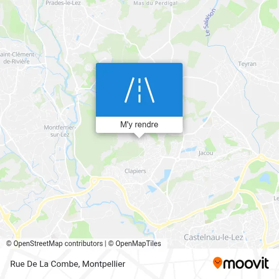 Rue De La Combe plan