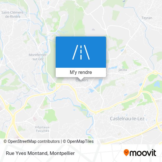 Rue Yves Montand plan
