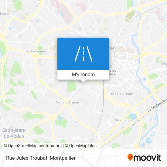 Rue Jules Troubat plan