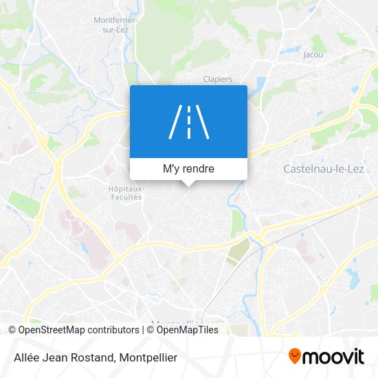 Allée Jean Rostand plan