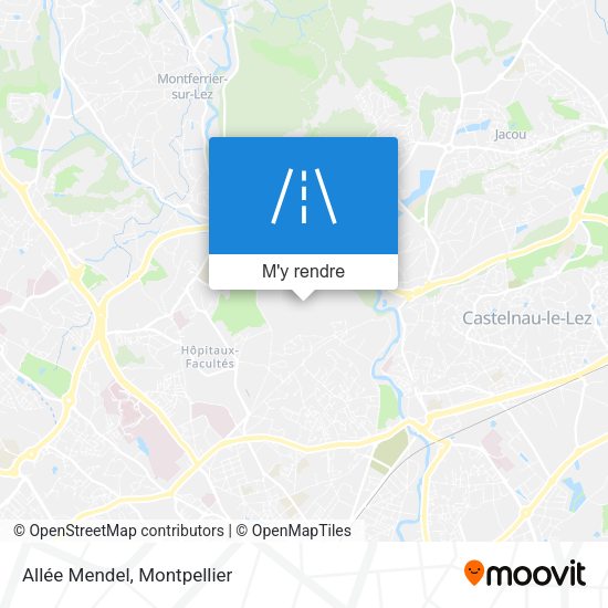 Allée Mendel plan