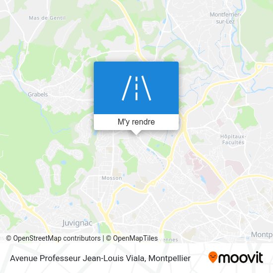 Avenue Professeur Jean-Louis Viala plan