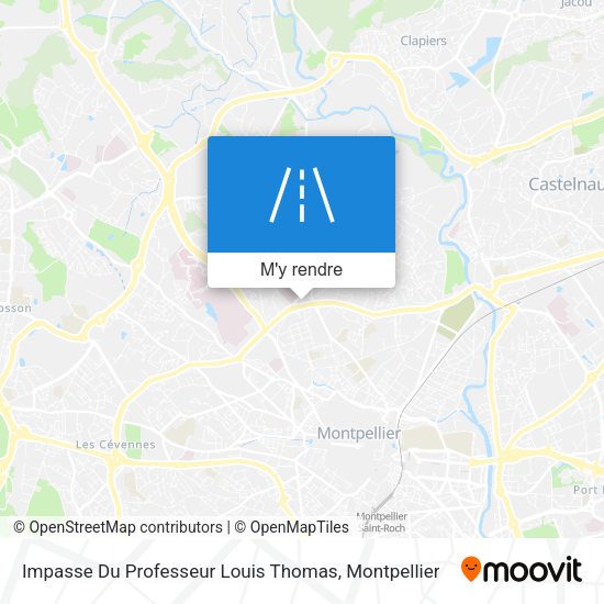 Impasse Du Professeur Louis Thomas plan
