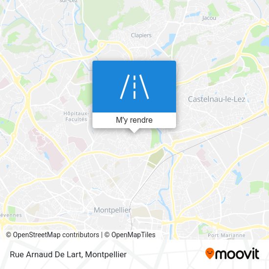 Rue Arnaud De Lart plan