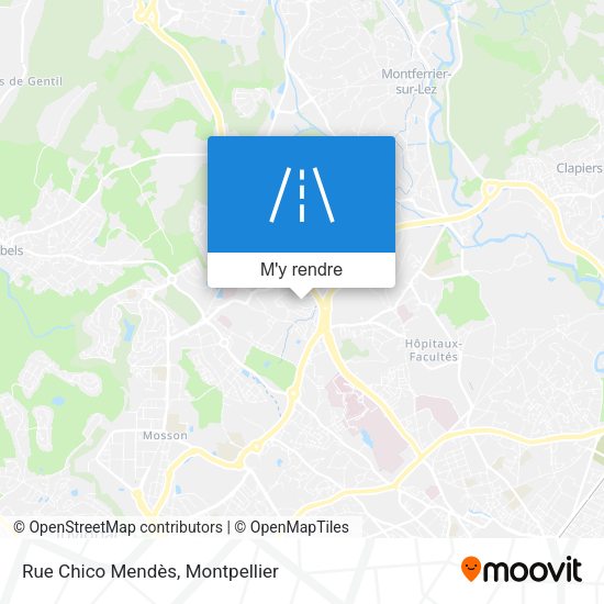 Rue Chico Mendès plan