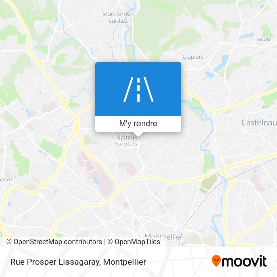 Rue Prosper Lissagaray plan