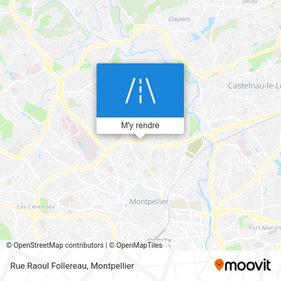 Rue Raoul Follereau plan