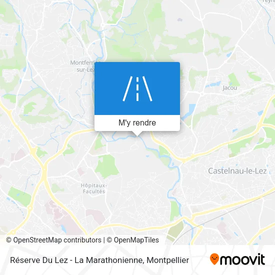 Réserve Du Lez - La Marathonienne plan