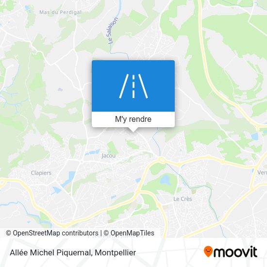 Allée Michel Piquemal plan