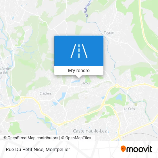 Rue Du Petit Nice plan