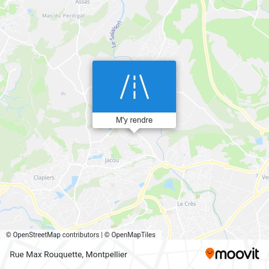 Rue Max Rouquette plan