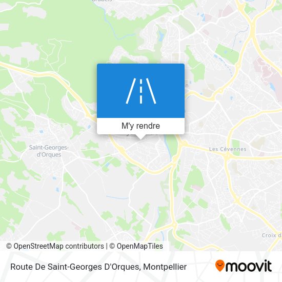 Route De Saint-Georges D'Orques plan