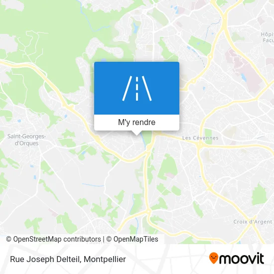 Rue Joseph Delteil plan