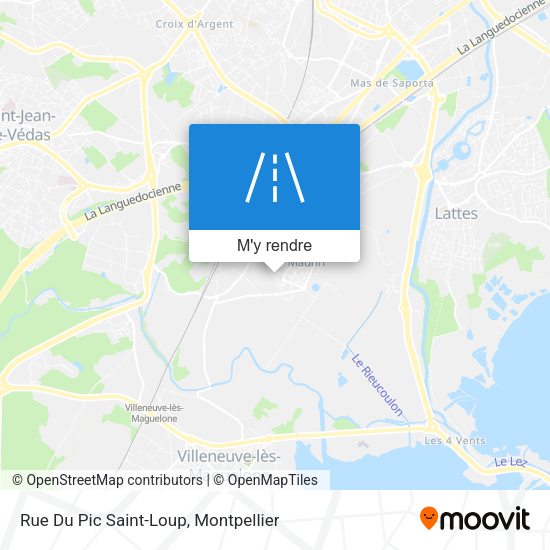 Rue Du Pic Saint-Loup plan