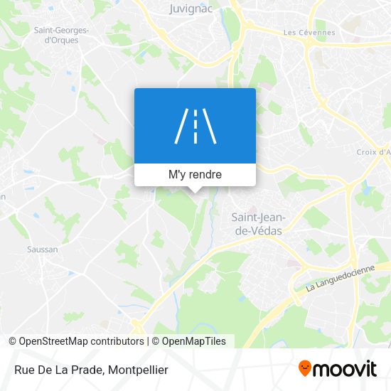 Rue De La Prade plan