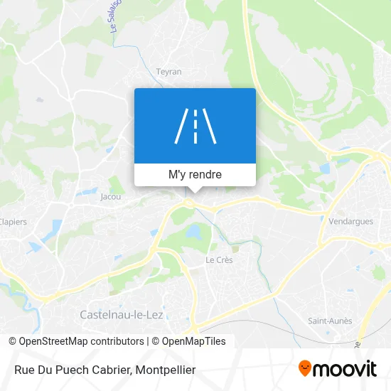 Rue Du Puech Cabrier plan