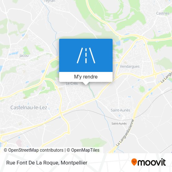 Rue Font De La Roque plan