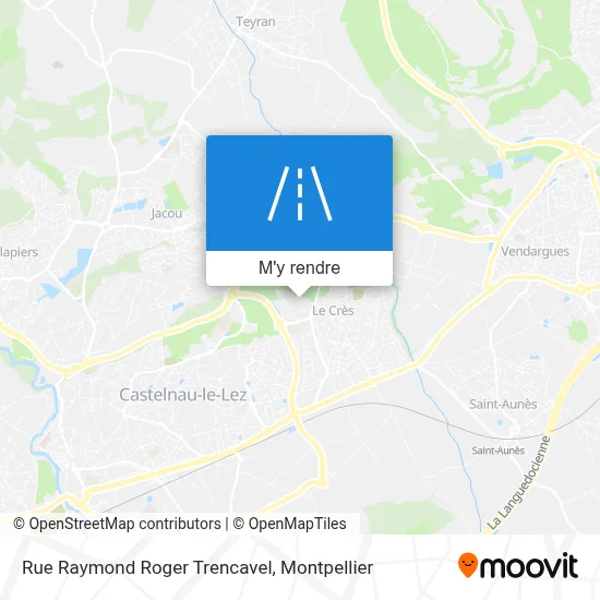 Rue Raymond Roger Trencavel plan