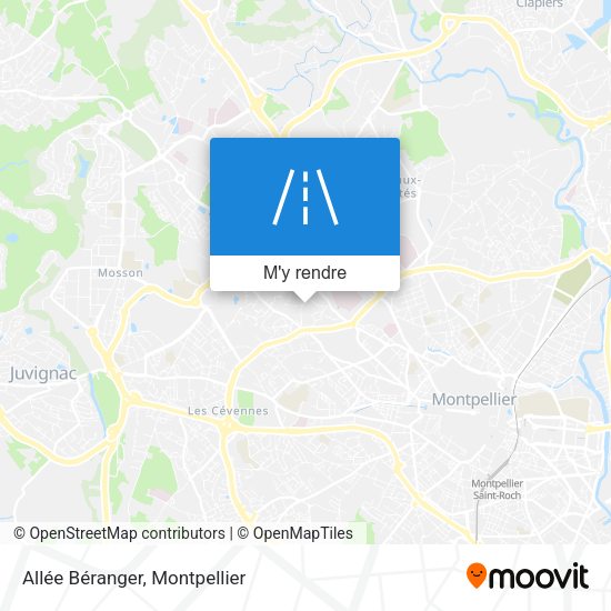 Allée Béranger plan