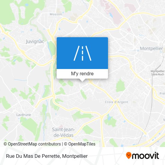 Rue Du Mas De Perrette plan