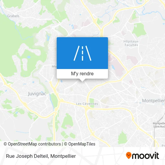 Rue Joseph Delteil plan