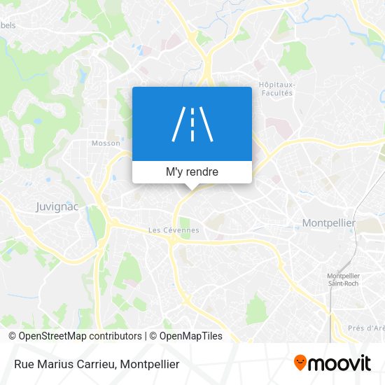 Rue Marius Carrieu plan
