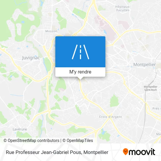 Rue Professeur Jean-Gabriel Pous plan