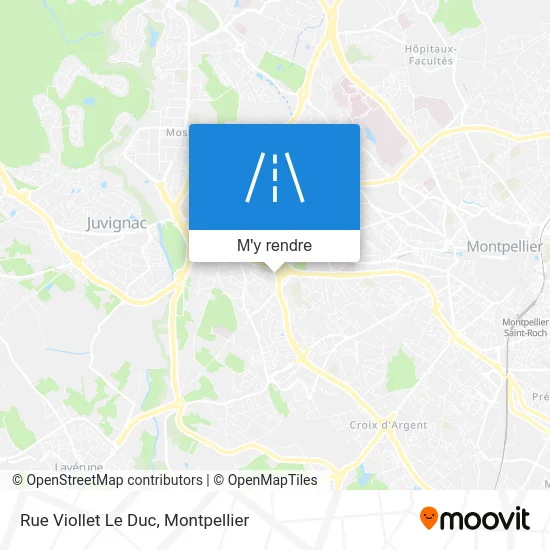 Rue Viollet Le Duc plan