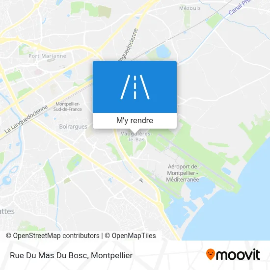 Rue Du Mas Du Bosc plan