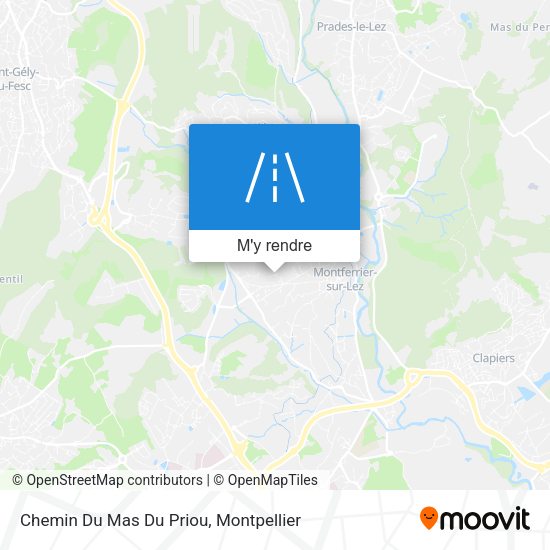 Chemin Du Mas Du Priou plan