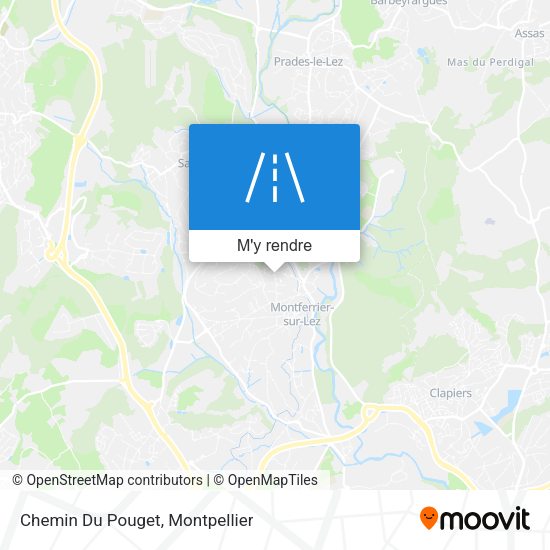 Chemin Du Pouget plan