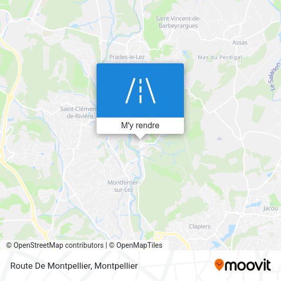 Route De Montpellier plan