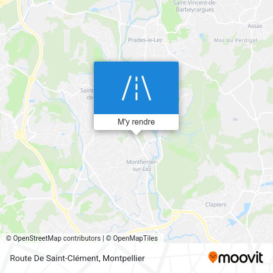 Route De Saint-Clément plan