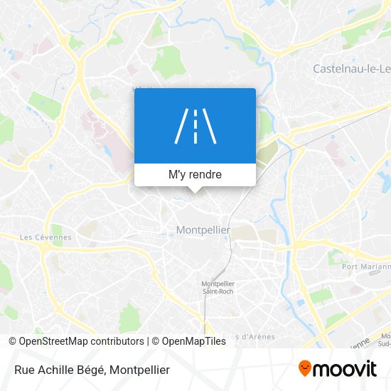Rue Achille Bégé plan