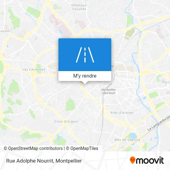 Rue Adolphe Nourrit plan