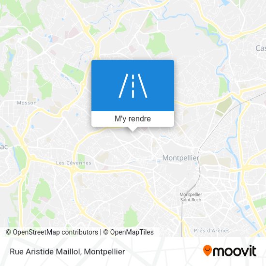 Rue Aristide Maillol plan