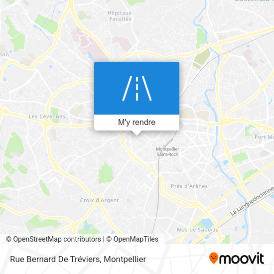 Rue Bernard De Tréviers plan