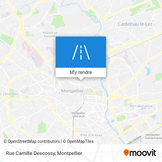 Rue Camille Descossy plan