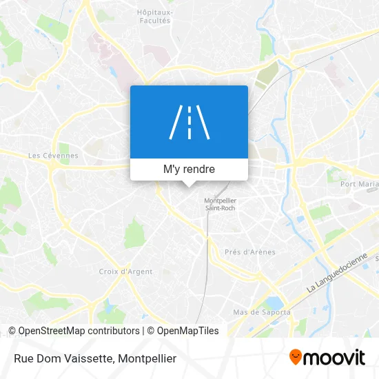 Rue Dom Vaissette plan