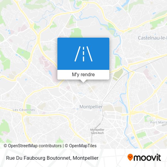 Rue Du Faubourg Boutonnet plan