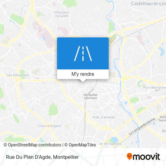 Rue Du Plan D'Agde plan